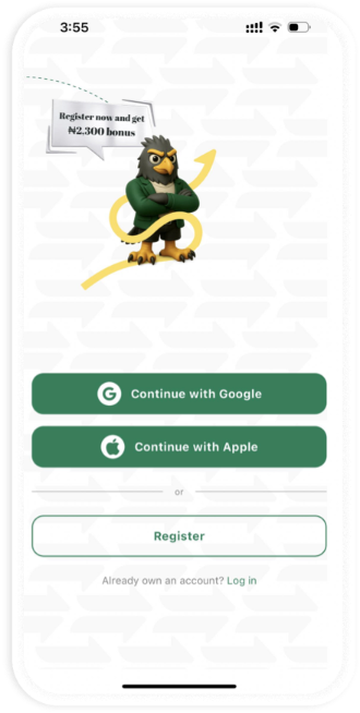 Sign up with Cardsoon